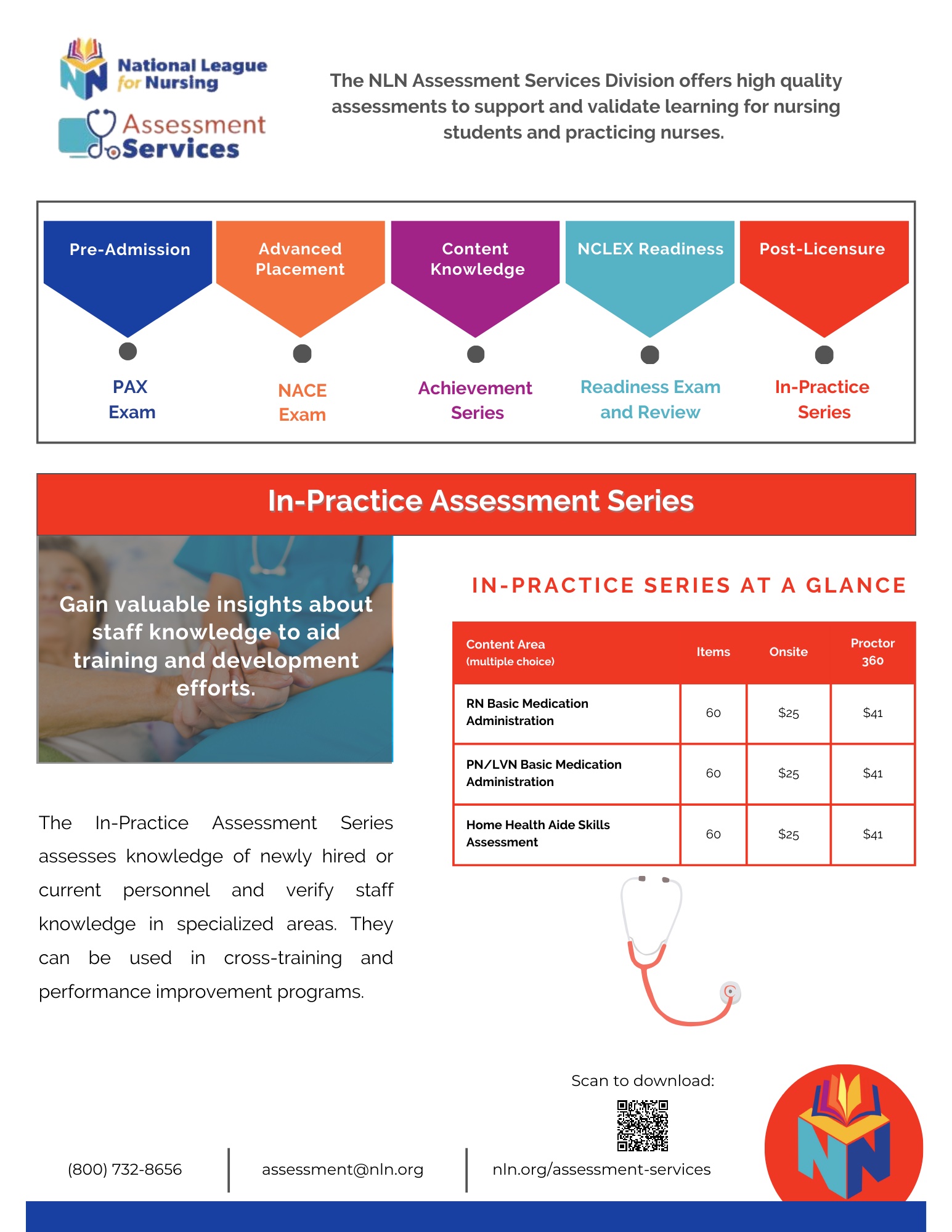 NLN Brochure_In-Practice Assessment Series_QR Code_Oct 2023