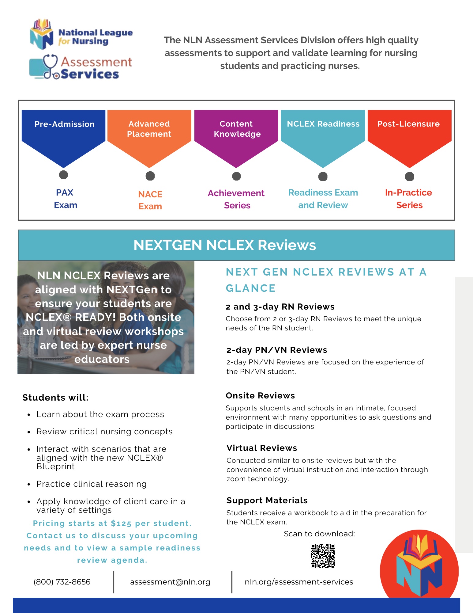 NLN Brochure_NCLEX Reviews_QR Code_Oct 2023 