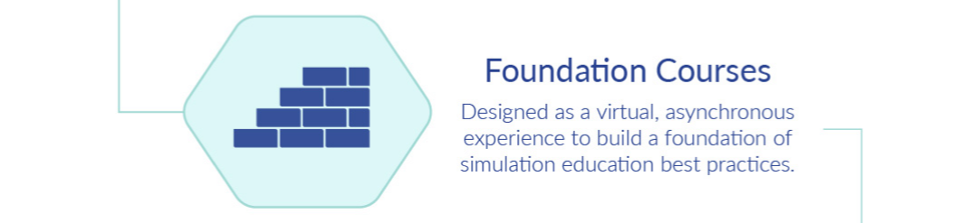 Foundation Courses designed as a virtual, asynchronous experience to build a foundation of simulation education best pratices