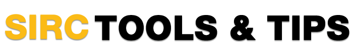 sirc-tools-and-tips Text reads: S I R C tools and tips