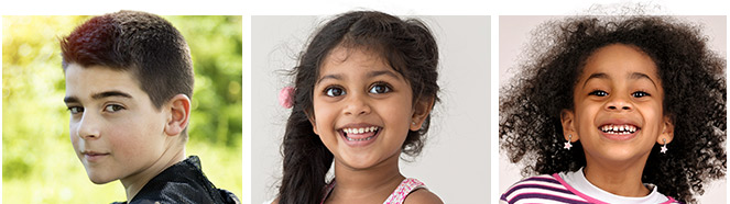 ACE-P-tryptich Three photos of young people