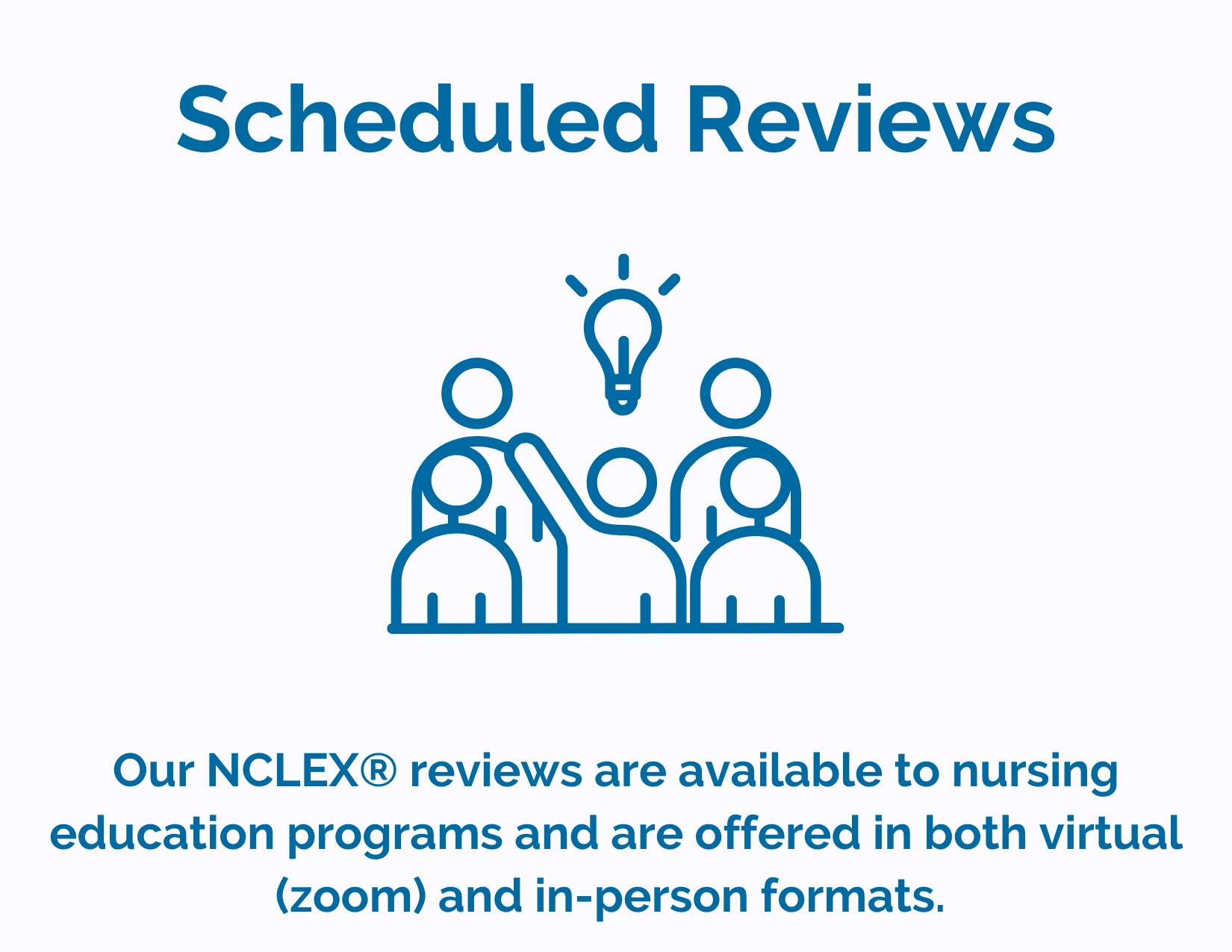 Scheduled Reviews Scheduled Reviews